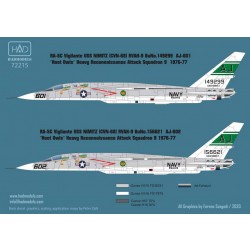 Decals for 1/72 RA-5C Vigilante 2 / USS Nimitz with Full Stencil Decals for 1/72 RA-5C Vigilante 2 / USS Nimitz with Full Stencil
