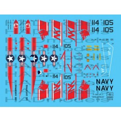 Decals for 1/72 Grumman F-14A Tomcat VF-1 Wolfpack USS Enterprise Decals for 1/72 Grumman F-14A Tomcat VF-1 Wolfpack USS Enterprise