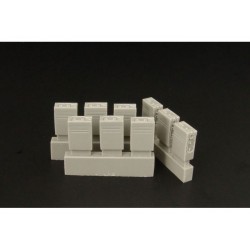 1/35 2cm Flak Ammo Boxes (9pcs) 1/35 2cm Flak Ammo Boxes (9pcs)
