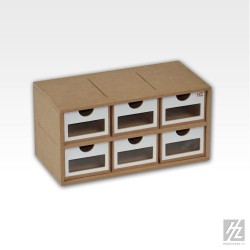 Drawers Module - 6 Drawers (Dimensions: 30cm x 15cm x 15 cm) Drawers Module - 6 Drawers (Dimensions: 30cm x 15cm x 15 cm)