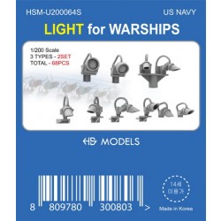 1/200 US Navy Light Set For Warships (68pcs) 1/200 US Navy Light Set For Warships (68pcs)