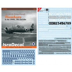 1/48 IAF Aircraft Numbers Decals in the 1940s-60s 1/48 IAF Aircraft Numbers Decals in the 1940s-60s
