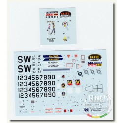 Decals for 1/48 F-16 Max Thrust Hooters Standards 363 TFW Gulf War Falcons Decals for 1/48 F-16 Max Thrust Hooters Standards 363 TFW Gulf War Falcons