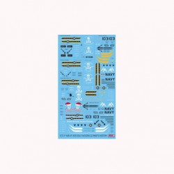 Decals for 1/72 Grumman F-14B Tomcat VF-103 Jolly Rogers CO BIRD's History Decals for 1/72 Grumman F-14B Tomcat VF-103 Jolly Rogers CO BIRD's History