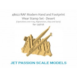 1/48 RAF Hand & Footprint Set Wear Stamp Set Desert 1/48 RAF Hand & Footprint Set Wear Stamp Set Desert