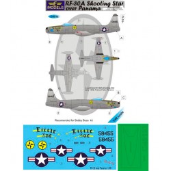 1/48 RF-80A Shooting Star over Panama 1 Decal Option for Hobby Boss kit 1/48 RF-80A Shooting Star over Panama 1 Decal Option for Hobby Boss kit