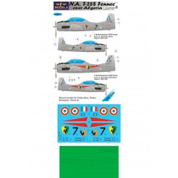 1/48 N.A. T-28S Fennec over Algeria Decal for Hobby Boss/Roden/Monogram/Revell 1/48 N.A. T-28S Fennec over Algeria Decal for Hobby Boss/Roden/Monogram/Revell