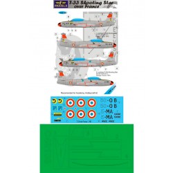 1/48 T-33 Shooting Star over France 2 Decal Options for Academy/Hobbycraft kit 1/48 T-33 Shooting Star over France 2 Decal Options for Academy/Hobbycraft kit