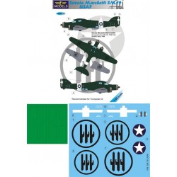 1/48 SM 79 USAF 1 Decal Option for Trumpeter kit 1/48 SM 79 USAF 1 Decal Option for Trumpeter kit