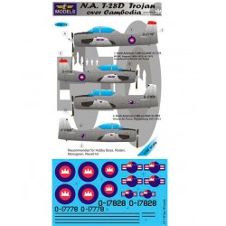 1/48 N.A. T-28D over Cambodia Decal for Hobby Boss/Roden/Monogram/Revell kit 1/48 N.A. T-28D over Cambodia Decal for Hobby Boss/Roden/Monogram/Revell kit