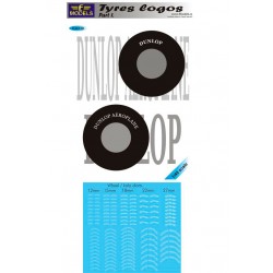 1/48 Tyres logos Part 1. 10 options of Dunlop Tyre logos 1/48 Tyres logos Part 1. 10 options of Dunlop Tyre logos