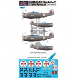 1/48 Republic F-47D-30-RE Thunderbolt over Portuga Decal for Revell/Tamiya kit 1/48 Republic F-47D-30-RE Thunderbolt over Portuga Decal for Revell/Tamiya kit
