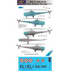1/48 Westland Sikorsky WS-51 over Southern Europe 2 Decal Options for AMP kit 1/48 Westland Sikorsky WS-51 over Southern Europe 2 Decal Options for AMP kit