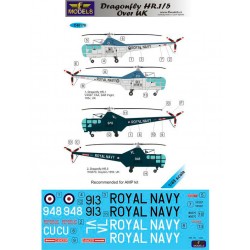 1/48 Westland Sikorsky HR.1/5 over UK 2 Decal Options for AMP kit 1/48 Westland Sikorsky HR.1/5 over UK 2 Decal Options for AMP kit