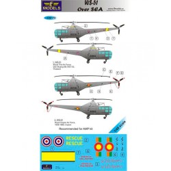 1/48 Westland Sikorsky WS-51 over SEA 2 Decal Options for AMP kit 1/48 Westland Sikorsky WS-51 over SEA 2 Decal Options for AMP kit