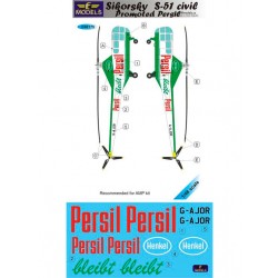 1/48 Westland Sikorsky WS-51 Civil Promoted Persil 1 Decal Option for AMP kit 1/48 Westland Sikorsky WS-51 Civil Promoted Persil 1 Decal Option for AMP kit