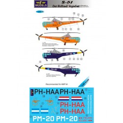 1/48 Sikorsky S-51 over Holland/Argentina 2 Decal Options for AMP kit 1/48 Sikorsky S-51 over Holland/Argentina 2 Decal Options for AMP kit