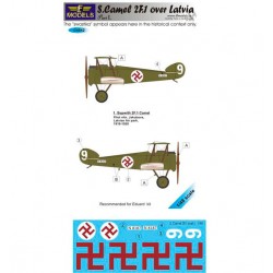 1/48 S. 2F.1 Camel over Latvia part I. 1 Decal Option for Eduard kit 1/48 S. 2F.1 Camel over Latvia part I. 1 Decal Option for Eduard kit