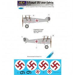 1/48 S. 2F.1 Camel over Latvia part II. 1 Decal Option for Eduard kit 1/48 S. 2F.1 Camel over Latvia part II. 1 Decal Option for Eduard kit