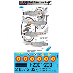 1/48 N.A. F-86F Sabre over Spain part II. Decal for Hasegawa/Italeri/Academy 1/48 N.A. F-86F Sabre over Spain part II. Decal for Hasegawa/Italeri/Academy