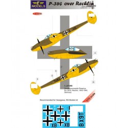 1/48 P-38G Lightning over Rechlin 1 Decal Option for Hasegawa/Eduard kit 1/48 P-38G Lightning over Rechlin 1 Decal Option for Hasegawa/Eduard kit
