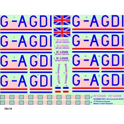 1/72 WWII British Commando Decals BOAC 1/72 WWII British Commando Decals BOAC
