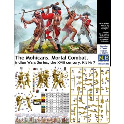 1/35 Indian Wars The Mohicans Mortal Combat, the XVIII century Kit No.7 (4 figures) 1/35 Indian Wars The Mohicans Mortal Combat, the XVIII century Kit No.7 (4 figures)