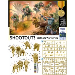 1/35 Vietnam War US Soldiers and NV Soldier (4+1 figures with ammunition) 1/35 Vietnam War US Soldiers and NV Soldier (4+1 figures with ammunition)