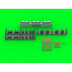 1/350 French Light Cruiser Marseillaise Armament Barrels with Resin Mounts for Trumpeter 1/350 French Light Cruiser Marseillaise Armament Barrels with Resin Mounts for Trumpeter