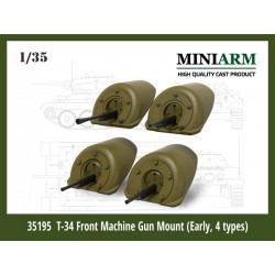 1/35 T-34 Front Machine Gun Mount (4 type) set #1 for Dragon/Zvezda/Trumpeter kits 1/35 T-34 Front Machine Gun Mount (4 type) set #1 for Dragon/Zvezda/Trumpeter kits