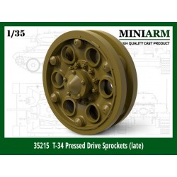1/35 T-34 Pressed Drive Sprockets Late Type for Zvezda/Dragon/Miniart 1/35 T-34 Pressed Drive Sprockets Late Type for Zvezda/Dragon/Miniart