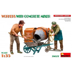 1/35 Classic Concrete Mixer with 2 Workers 1/35 Classic Concrete Mixer with 2 Workers