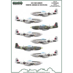1/32 303 Squadron North Ameriacan Mustangs (mask and decal) 1/32 303 Squadron North Ameriacan Mustangs (mask and decal)