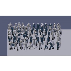 1/350 US Navy 65 Figures in action 1/350 US Navy 65 Figures in action