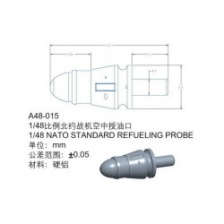 1/48 Nato Standard Refueling Probe 1/48 Nato Standard Refueling Probe