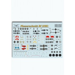 1/144 Wet Decals - Messerschmitt Bf 109D 1/144 Wet Decals - Messerschmitt Bf 109D