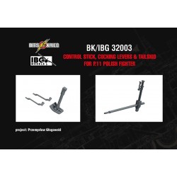 1/32 PZL P.11 Polish Fighter Control Stick, Cocking Levers and Tailskid for IBG Kits 1/32 PZL P.11 Polish Fighter Control Stick, Cocking Levers and Tailskid for IBG Kits