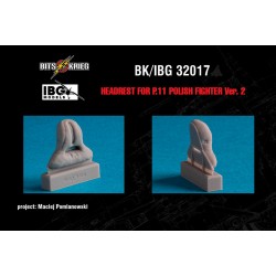 1/32 PZL P.11 Polish Fighter Pilot's Headrest (variant 2) for IBG Kits 1/32 PZL P.11 Polish Fighter Pilot's Headrest (variant 2) for IBG Kits