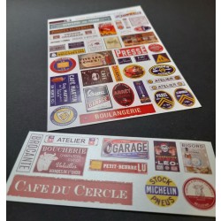 1/48 - 1/35 Misc. Metal Signs - France 1/48 - 1/35 Misc. Metal Signs - France
