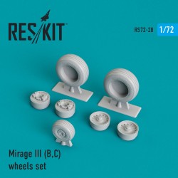 1/72 Dassault Mirage III (B,C) Wheels for PJ Production/R.V.Aircraft/Valom/Esci kits 1/72 Dassault Mirage III (B,C) Wheels for PJ Production/R.V.Aircraft/Valom/Esci kits