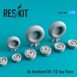 1/72 De Havilland DH.110 Sea Vixen Wheels for CyberHobgby/MPM/ Frog/Ark Models/Xtrakit 1/72 De Havilland DH.110 Sea Vixen Wheels for CyberHobgby/MPM/ Frog/Ark Models/Xtrakit