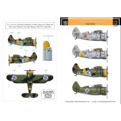 1/72 WWII Finnish Air Force Polikarpov I-153 Chaika Decals for ICM/Smer kit 1/72 WWII Finnish Air Force Polikarpov I-153 Chaika Decals for ICM/Smer kit