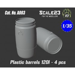1/35 Plastic Barrels 120L (4pcs) 1/35 Plastic Barrels 120L (4pcs)