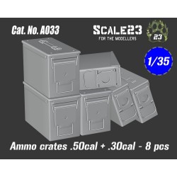 1/35 Ammo Crates .50Cal + .30Cal (8pcs) 1/35 Ammo Crates .50Cal + .30Cal (8pcs)