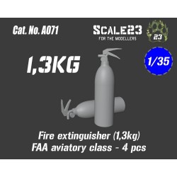 1/35 Fire Extinguisher 1.3kg FAA Aviatory Class (4pcs) 1/35 Fire Extinguisher 1.3kg FAA Aviatory Class (4pcs)