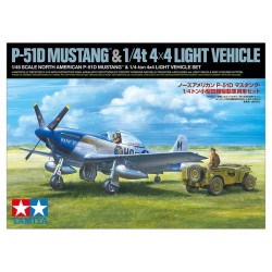1/48 North American P-51D Mustang & 1/4 ton 4x4 Light Vehicle 1/48 North American P-51D Mustang & 1/4 ton 4x4 Light Vehicle