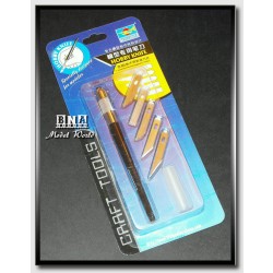 Hobby Knife with 5 Assorted Interchangeable Blades Hobby Knife with 5 Assorted Interchangeable Blades