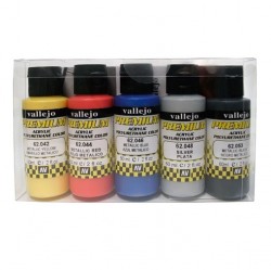 RC Acrylic Polyurethane Paint Set - Premium Metallic (5 x 60ml) RC Acrylic Polyurethane Paint Set - Premium Metallic (5 x 60ml)