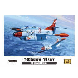 1/72 US Navy Jet Trainer T-2C Buckeye (70 Plastic Parts+Decals) 1/72 US Navy Jet Trainer T-2C Buckeye (70 Plastic Parts+Decals)