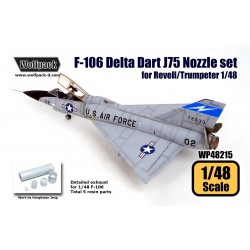 1/48 Convair F-106 Delta Dart J75 Engine Nozzle Set for Revell/Trumpeter kit 1/48 Convair F-106 Delta Dart J75 Engine Nozzle Set for Revell/Trumpeter kit